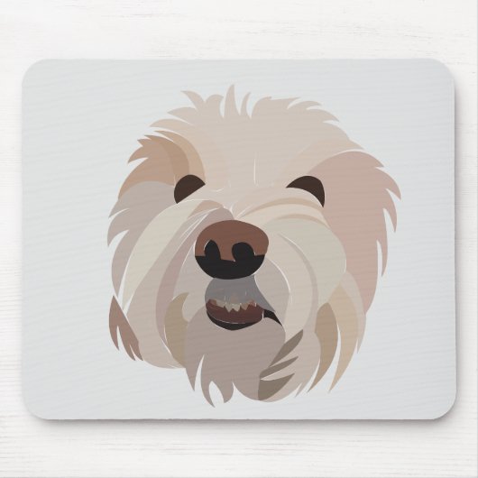 Bichon Frise Dog Lover Bichon Frise Mousepad (Vorne)
