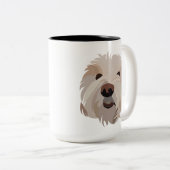 Bichon Frise Dog Lover Bichon Frise Zweifarbige Tasse (VorderseiteRechts)