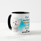 Bichon Frise Dog Loyal Friend Tasse (Vorderseite Links)