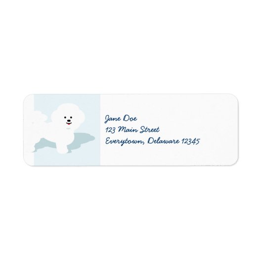 Bichon Frise Dog Mailing Labels (Vorne)