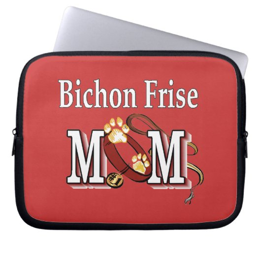 Bichon Frise Dog MAMA Laptopschutzhülle (Vorderseite)