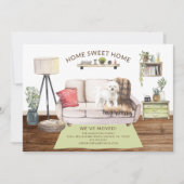 Bichon Frise Dog Moving Ankündigung (Vorderseite)