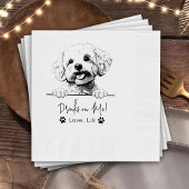 Bichon frise dog Personalisiert Drinks auf mich Serviette