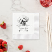 Bichon frise dog Personalisiert Drinks auf mich Serviette (Beispiel)