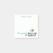 Bichon Frise Dog Personalisiert Post-it Klebezettel (Vorderseite)