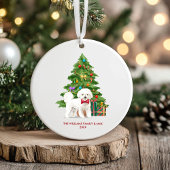 Bichon Frise Dog Personalisiert Weihnachten Keramik Ornament
