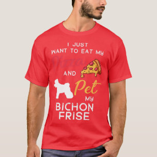 Bichon Frise Dog Pizza Lover Eigentümer Weihnachts T-Shirt