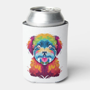 Bichon Frise Dog Pop Art Dosenkühler