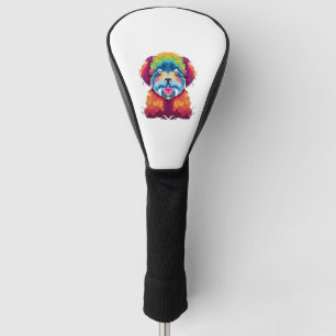 Bichon Frise Dog Pop Art Golf Headcover