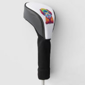 Bichon Frise Dog Pop Art Golf Headcover (angewinkelt)