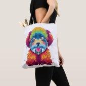Bichon Frise Dog Pop Art Tasche (Von Nahem)