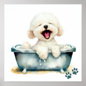 Bichon Frise Dog Poster (Vorne)