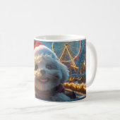 Bichon Frise Dog Roller Untersetzer Weihnachten Kaffeetasse (VorderseiteRechts)
