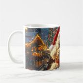 Bichon Frise Dog Roller Untersetzer Weihnachten Kaffeetasse (Links)