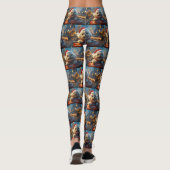 Bichon Frise Dog Roller Untersetzer Weihnachten Leggings (Rückseite)