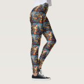 Bichon Frise Dog Roller Untersetzer Weihnachten Leggings (Rechts)