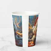 Bichon Frise Dog Roller Untersetzer Weihnachten Pappbecher (Links)