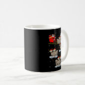 Bichon Frise Dog Santa Sleigh Flying Funny Magical Kaffeetasse (VorderseiteRechts)