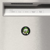 Bichon Frise Dog St Patrick's Day Magnet (In Situ (Geschirrspüler))