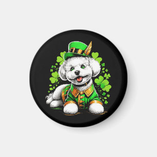 Bichon Frise Dog St Patrick's Day Magnet