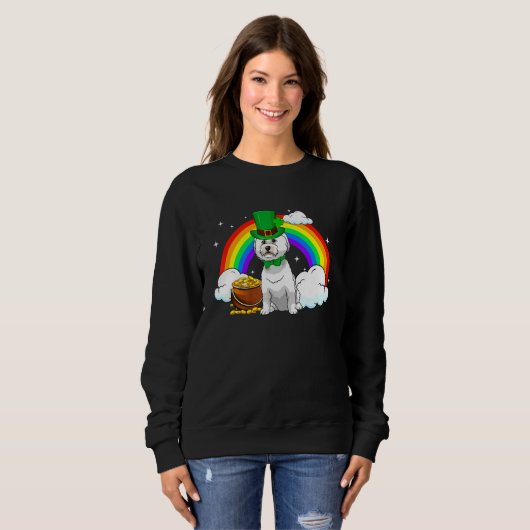 Bichon Frise Dog Sweatshirt (Vorne ganz)