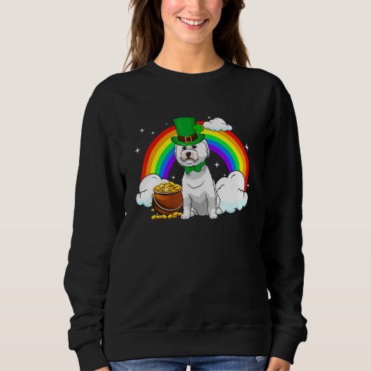 Bichon Frise Dog Sweatshirt (Vorderseite)