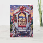 Bichon Frise Dog Valentine's Day Karte (Vorderseite)