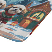 Bichon Frise Dogs Christmas Snow Holiday Schneidebrett (Ecke)