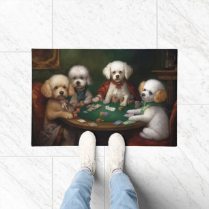 Bichon Frise Dogs Poker Art Fußmatte