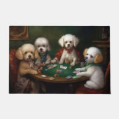 Bichon Frise Dogs Poker Art Fußmatte (Vorderseite)