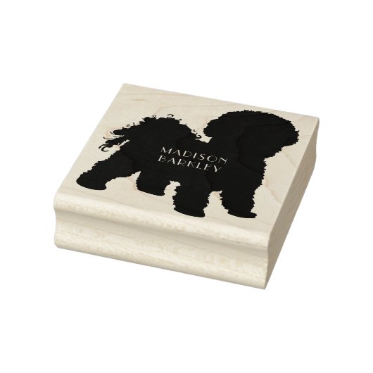 Bichon Frise Doppy Welpe Gummistempel (Stempel)