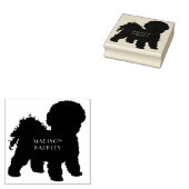 Bichon Frise Doppy Welpe Gummistempel (Stempel)