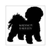 Bichon Frise Doppy Welpe Gummistempel (Prägung)