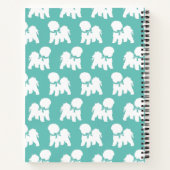 Bichon Frise Doppy Welpe Notizblock (Rückseite)