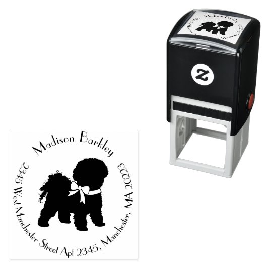 Bichon Frise Doppy Welpe Permastempel (Beispiel)