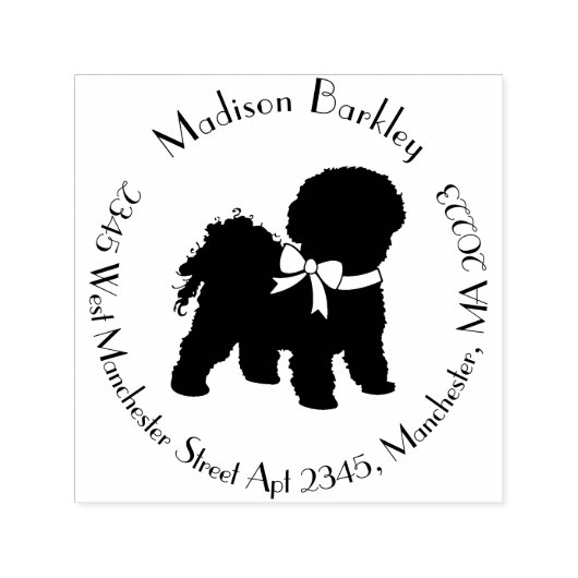 Bichon Frise Doppy Welpe Permastempel (Design)