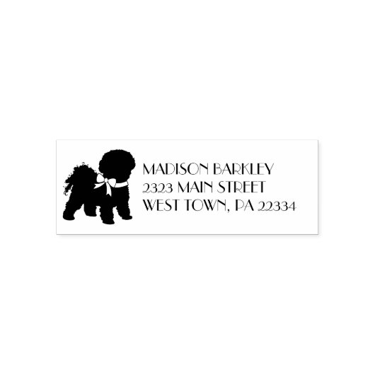 Bichon Frise Doppy Welpe Permastempel (Design)