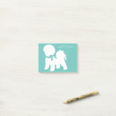 Bichon Frise Doppy Welpe Post-it Klebezettel (Auf Schreibtisch)