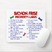 BICHON FRISE Eigentums-Gesetze 2 Mousepad (Mit Mouse)
