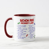 BICHON FRISE Eigentums-Gesetze 2 Tasse (Links)
