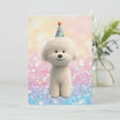 Bichon Frise Einladung (Stehend Vorderseite)