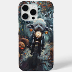 Bichon Frise fährt Motorrad Halloween Gruselig Case-Mate iPhone Hülle