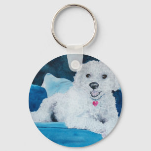 Bichon Frise Freund Schlüsselanhänger