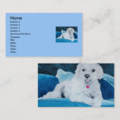Bichon Frise Freund Visitenkarte (Vorne/Hinten)