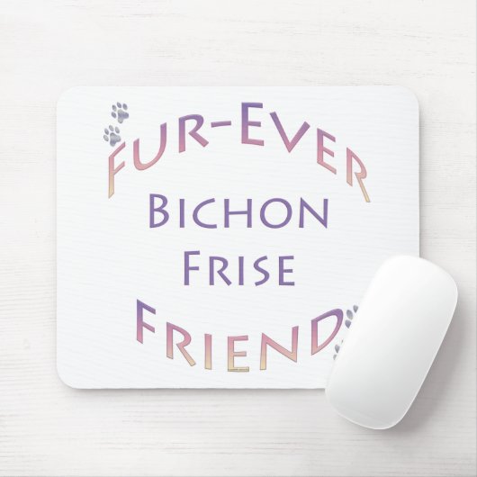 Bichon Frise Furever Mousepad (Mit Mouse)