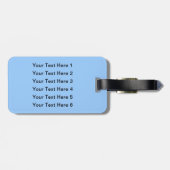 Bichon Frise. Gepäckanhänger (Rückseite horizontal)