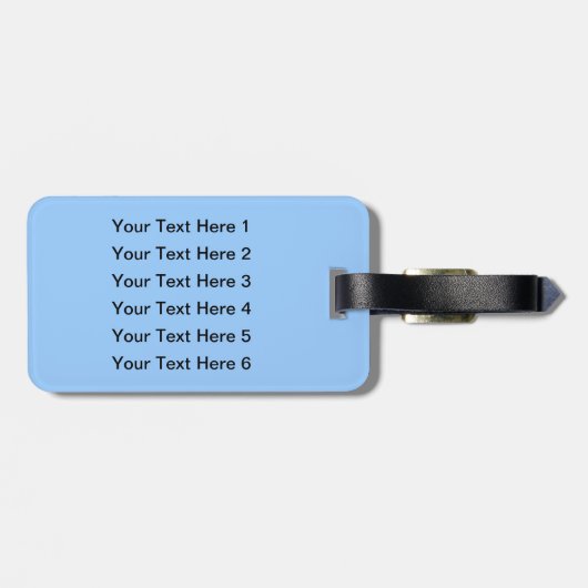 Bichon Frise. Gepäckanhänger (Rückseite horizontal)