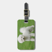 Bichon Frise Gepäckanhänger (Vorderseite vertikal)