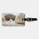 Bichon Frise Gepäckanhänger (Vorderseite horizontal)