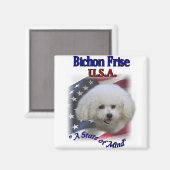 Bichon Frise Geschenke Magnet (Vorderseite/Rückseite)
